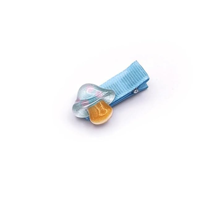 Baby Girls Mushroom Hair Clips Baby Mini Mushroom Hair Pin Kids Small Mushroom Tiny Hairclips BBW03 (4 Pcs-Blue)