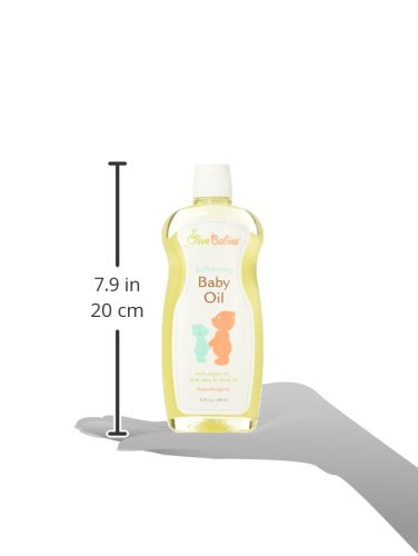 Olive Babies Softening Baby Oil With Argan Oil Olive Oil & Aloe Vera, 12 Oz, 12 Oz