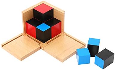 Adena Montessori Binomial Cube Montessori Sensorial Educational Toys for Kids Learning Early Educational Toys