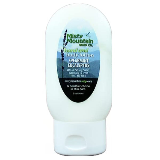 Spearmint Eucalyptus Hand and Body Lotion 2 oz. - Handmade by Misty Mountain Soap Co.