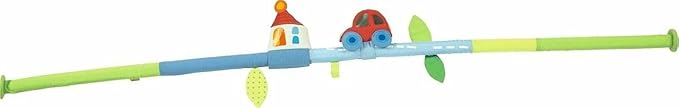 HABA Whimsy City Soft Fabric Play Gym with Detachable Arch - Use as a Play Surface, Changing Area or Small Bed