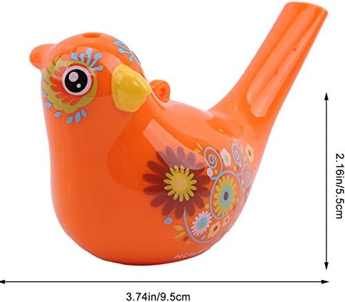 1Pcs Coloured Drawing Water Bird Whistle Bathtime Musical Toy for Kids Early Learning Educational Children Gift Toy Musical Instrument