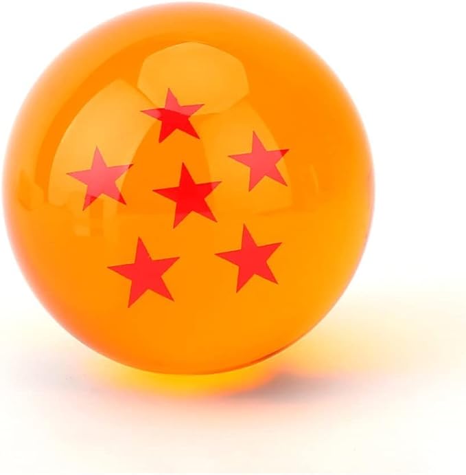 JoySee Toy Crystal Glass Ball Stars，Anime Collectibles New Gift Box Set of 7pcs 43mm/1.7 in in Diameter