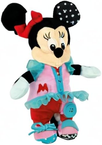 Clementoni Disney Baby Minnie Dress Up Infant to Develop Fine Motor Skills and Manual Skills, Montessori Game 1 Year, Baby Toy 18 Months, Multicolor (17860)
