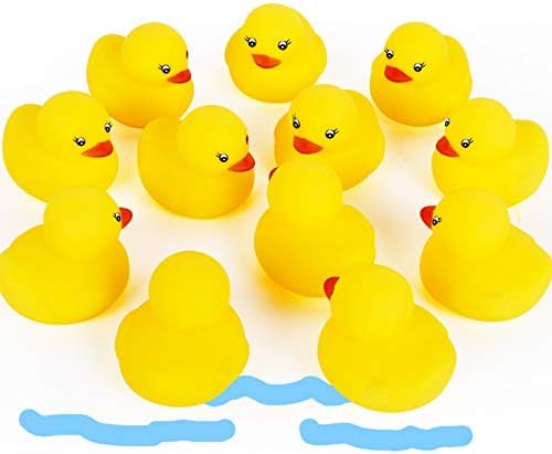 Novelty Place Rubber Duck Baby Bath Toy Set – 48PCS Cute Floating Ducky Toys for Kids, Toddlers & Babies, Fun Water Playtime Accessories for Bath, Pool & Party Decorations