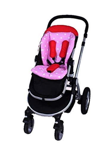 Stroller and Car Seat Replacement Parts/Accessories to fit Bugaboo Products for Babies, Toddlers, and Children (Pink Polka Dot Cushion)