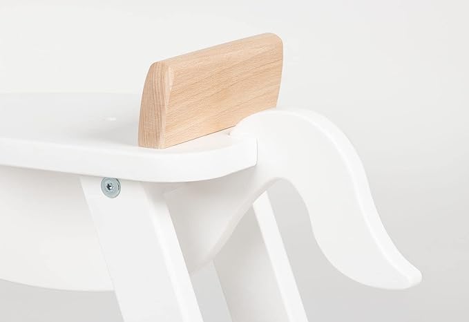 PINOLINO Rocking horse with ring, white/natural 242458
