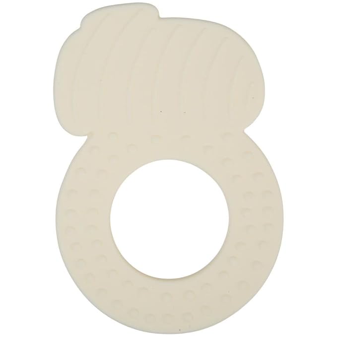 C.R. Gibson BTEE-23954 Zebra 100% Food Grade Silicone Teether for Babies, 2.3" W x 2.4" L, Multicolor
