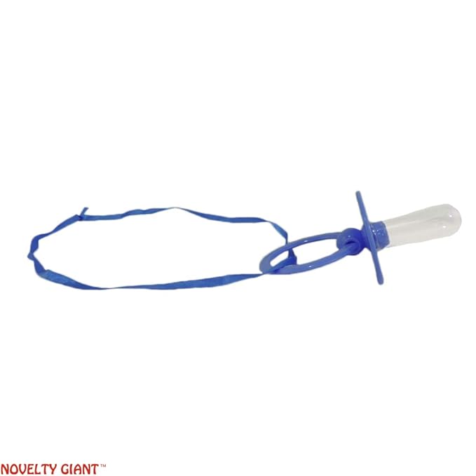 Giant Jumbo Baby Pacifier Novelty Costume Accessory (Blue)