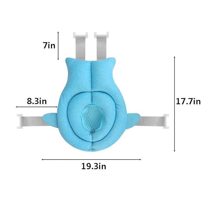 Baby Bath Seat Support Net Soft Infant Bathing Seat Support Mat Suspension Shower Pad Adjustable Non-Slip Newborn Bathtub Sling Mat Baby Sink Bather Tub Shower Net Bathtub Sit Up Mesh 0-6 Month