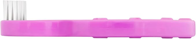 Infant Baby Toddler Safety Toothbrush - Pack of 2 - Soft Bristles for Gentle Cleaning - BPA-Free, Child-Friendly Design (Pink & Purple)