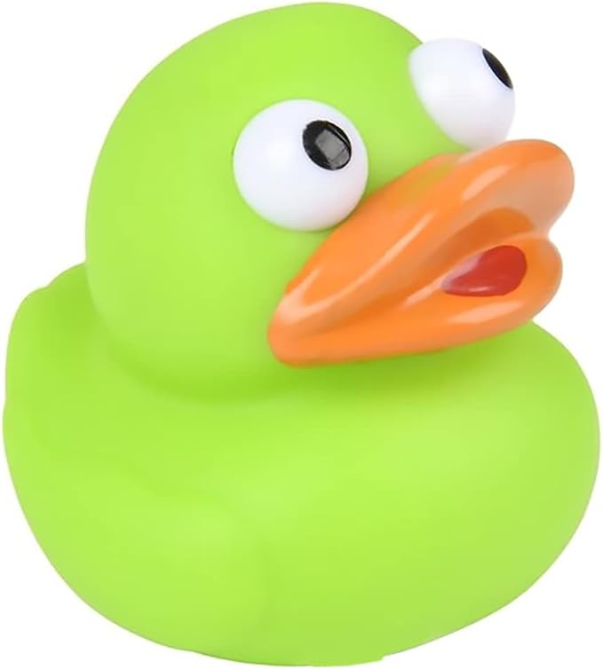 The Dreidel Company Rubber Duck Eye Poppers, Squeeze to Quack, Toy Assortment Duckies for Kids, Bath Birthday Gifts Baby Showers Summer Beach and Pool Activity, 2" (10-Pack)