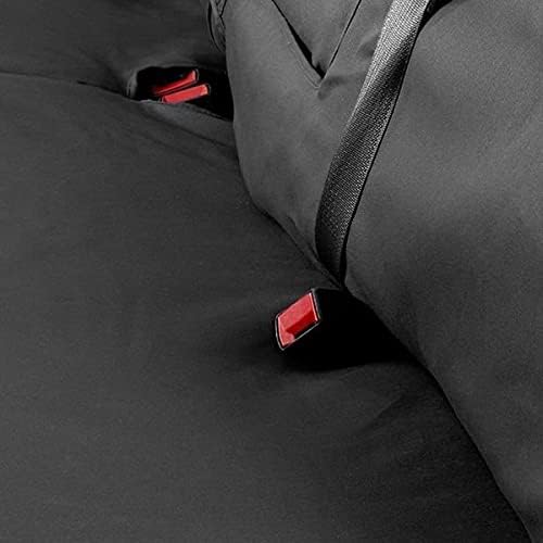 Covercraft SS3359PCCH Custom-Fit Front Bench SeatSaver Seat Covers - Polycotton Fabric, Charcoal Black