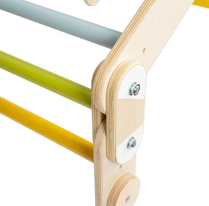 small foot Climbing Triangle Adventure Made of Wood, Movement Game for Children, Multifunctional, from 2 Years, 12238
