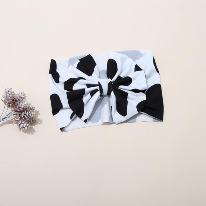 BBTDIN Baby Girl Headband with Bow Hair Clip and Turban Headwear (D2-Turban)