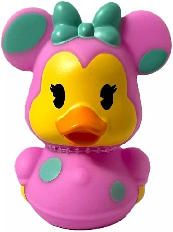 Just Play, Easter Minnie Mouse Rubber Duck Bath Toy, 3 Inches