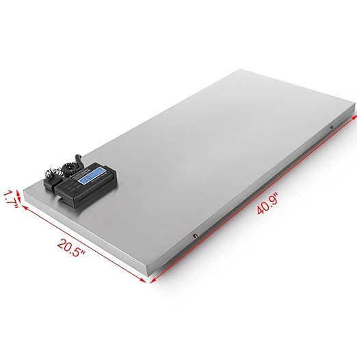 Electronic Digital Pet Power Scale, Professional Livestock Vet Scale, Animal Scale, Stainless Platform Weight Scales for Pet Dog/Sheep/Goat/Cat/Hog (440LBS)