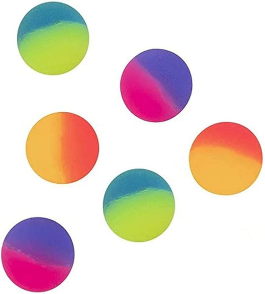 Generic 6 Coloured Bouncy Balls 3 cm