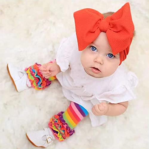 Baby Headbands for Girls Nylon Hair Bows Turban Knotted Headwraps for Newborn Infant Toddlers Kids (PR20)