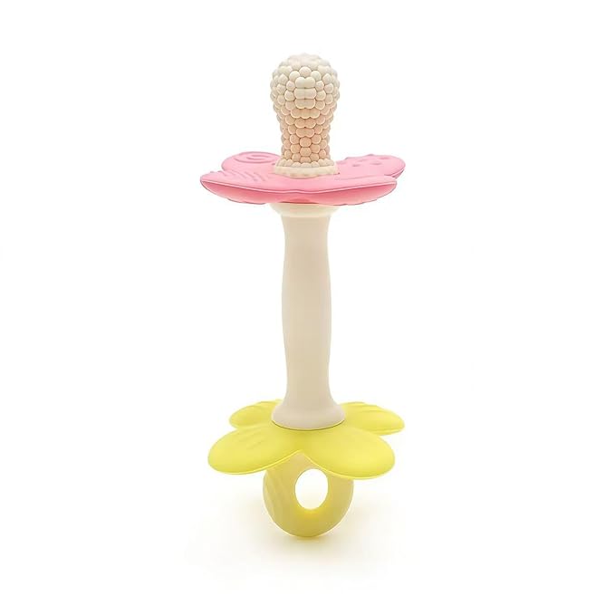 Baby Teething Toys Silicone Baby Teether Toy Soft Easy to Hold Babies Flower Teethers Chew Toy for Infant Toddlers Multiple Textures Teething Toys 3-6 Months