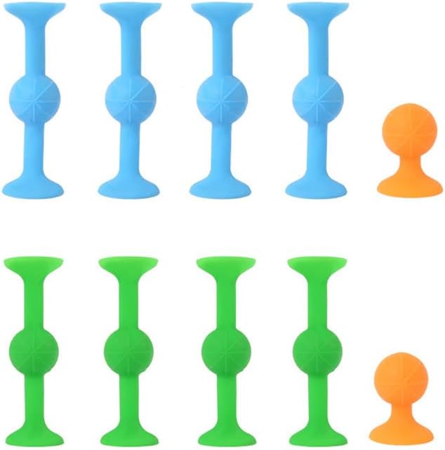 Suction Bath Toys for Preschooler - 10 Pcs Sensory Suction Cup Toys for Kids, Stress Relief Fidget Toys Bathtub Toys for Travel and Bath Time, Perfect for Fine Motor Skills and Creativity