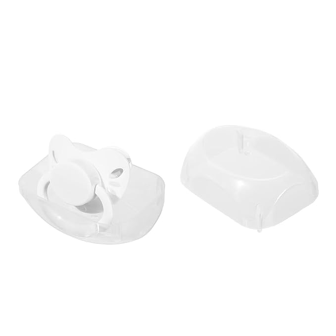Landofgenie Adult Size Large Shield Pacifiers Butterfly Shaped Cutie Pacifier White