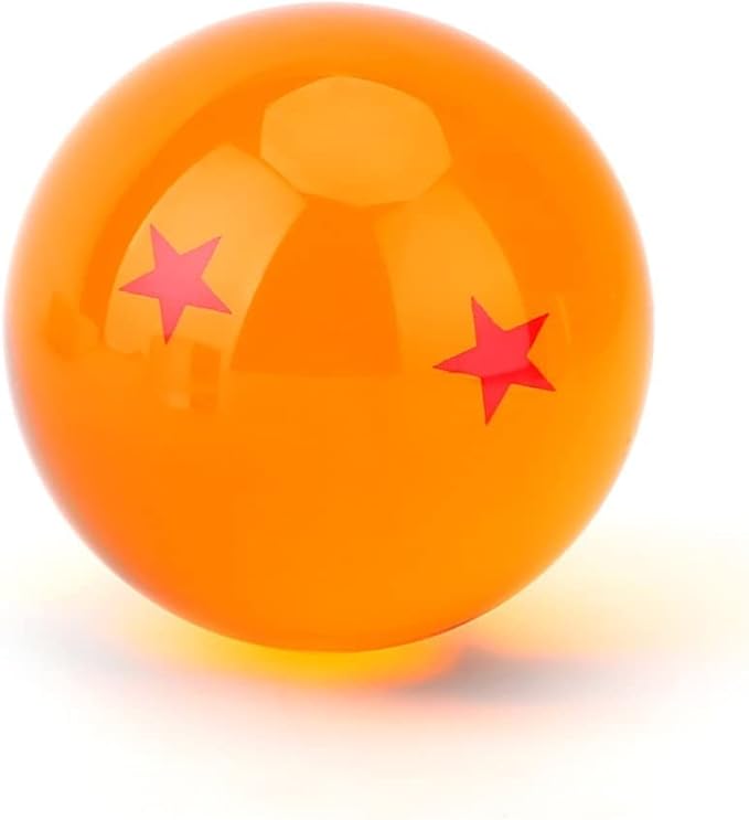JoySee Toy Crystal Glass Ball Stars，Anime Collectibles New Gift Box Set of 7pcs 43mm/1.7 in in Diameter