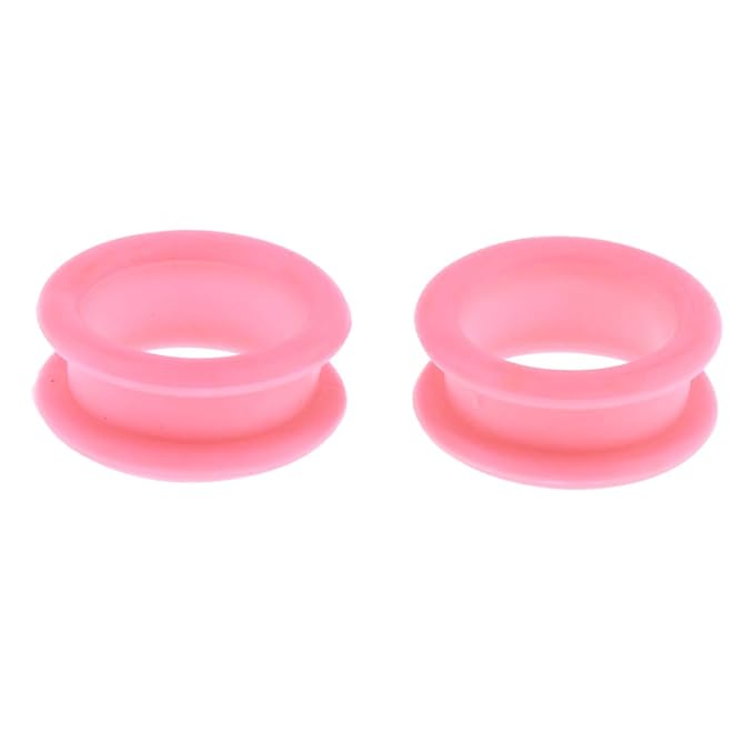 menolana 10 Packs Silicone Thumb Ring Finger Insert Grips Set For Grooming Scissors - Pink