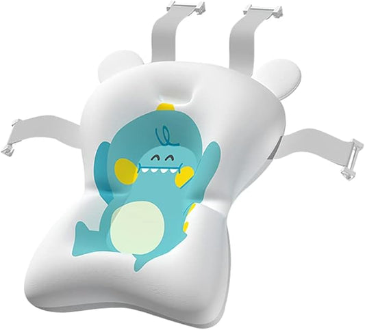 Surakey Baby Bath Cushion Non-Slip Bath Pad Bath Seat for Toddler Infant Newborn Bathtub Mesh Cushion Bath Mats Newborn Floating Tub Pillow Cushion Safety Seat Pad (Green)