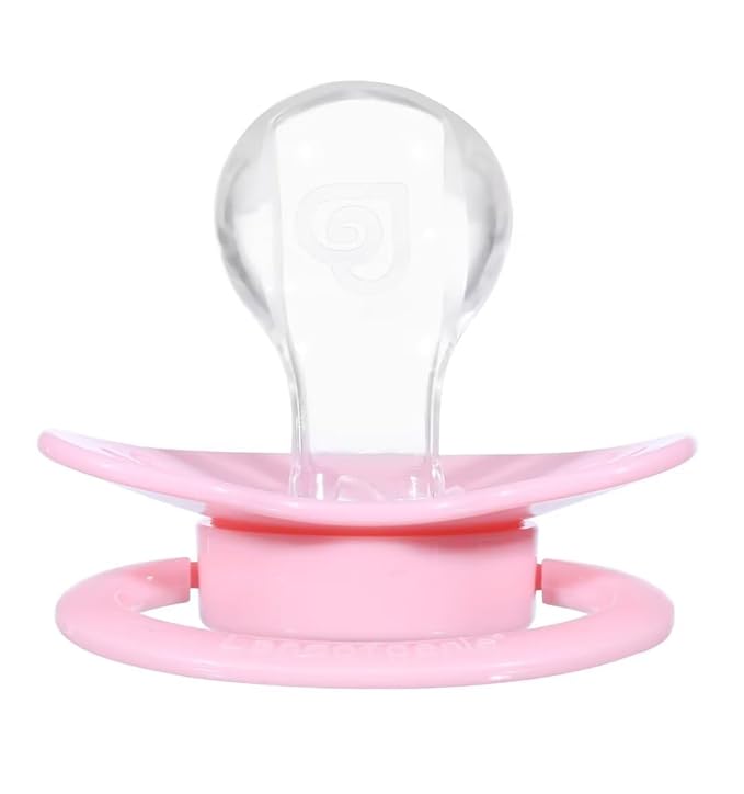 Landofgenie Large Shield Adult Size Pacifiers Set Butterfly Shaped Cutie Pacifier 3 Pack - Black+Pink+Purple