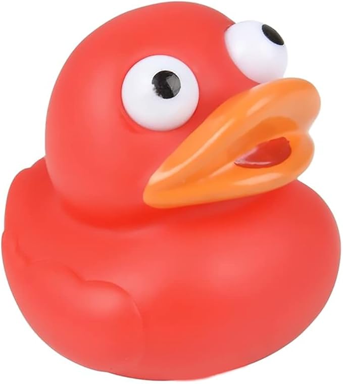 The Dreidel Company Rubber Duck Eye Poppers, Squeeze to Quack, Toy Assortment Duckies for Kids, Bath Birthday Gifts Baby Showers Summer Beach and Pool Activity, 2" (20-Pack)