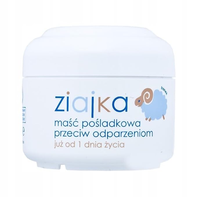 ZIAJA BABY - NAPPY CREAM DIAPER RASH OINTMENT AGAINST BURN FOR NEWBORNS AND BABIES - 50ml