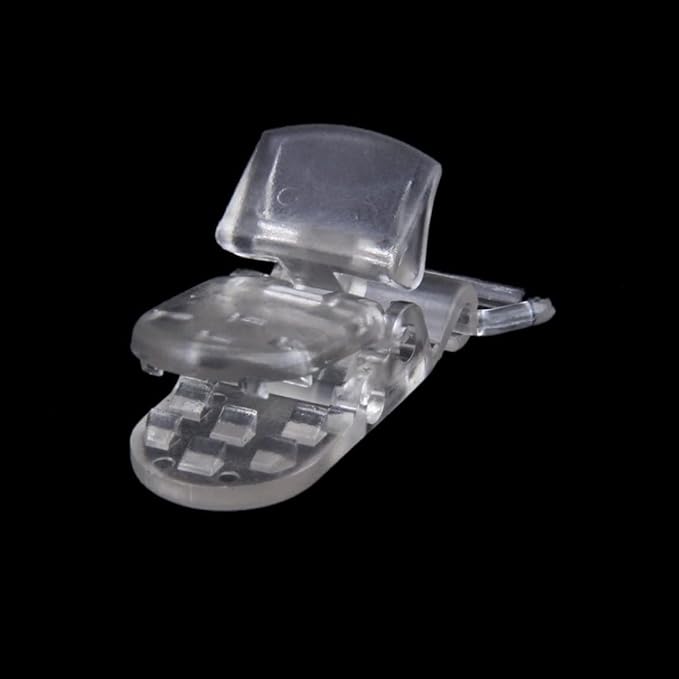 Clear Plastic Clip Pacifier Holder Badge Dummy Clips Crafting Supplies Tool Durable Suspender Clips 10pcs Soother Chains