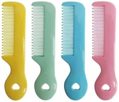 8Pcs Colorful Round Tip Bristles Baby Cute Comb Baby Grooming For Sensitive Scalp Skin, for Nursery Newborn Infant Girl Boy Kids Comb Baby Grooming and Healthcare Kits