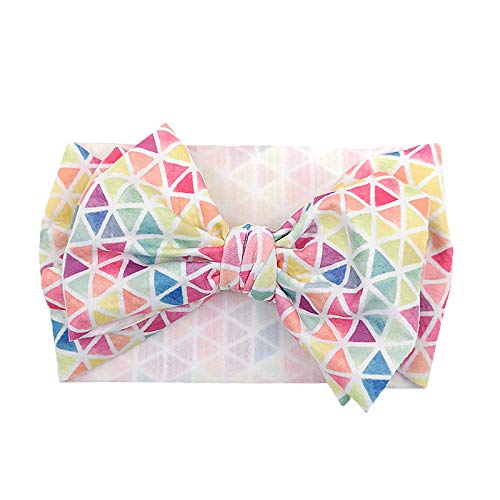 KIDOCHEESE Big Bows Baby Girl Headbands with Bows Elastics Nylon Hairbands Oversized Head Wraps Large Hair Bow Hair Accessories for Baby Girls Newborn Infant Toddlers Kids