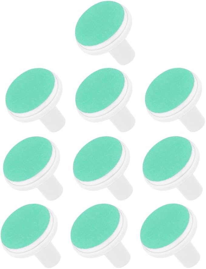 Tofficu Baby Nail Trimmer Replacement Pads 10 Pack Electric Nail Grinding Heads Gentle File Pads for Infants Toddlers Over 12 Months Compatible with Universal Baby Care Devices
