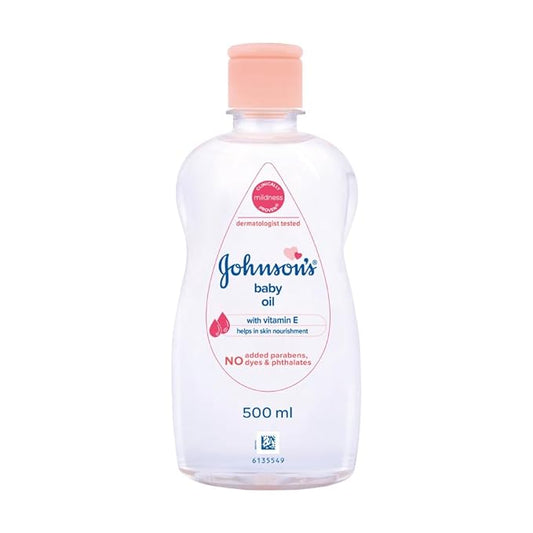 Johnson's Baby Oil with Vitamin E (500Ml)