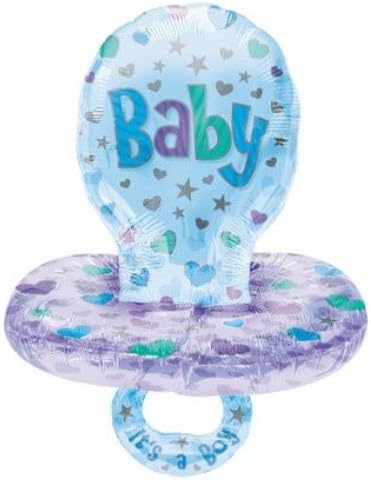 Anagram Boy Baby Pacifier Multi Balloon P55 5 Pc 22"/56Cm W X 59"/150Cm H