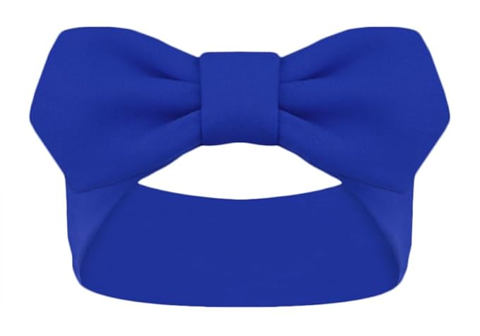 Creative Knitwear Louisiana Tech Bulldogs Infant Girls Royal Solid Hair Knot Headband Embroidered Logo - Size Newborn - 4T