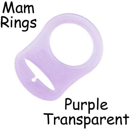 10 MAM Ring Button Style Pacifier Adapter (Purple)