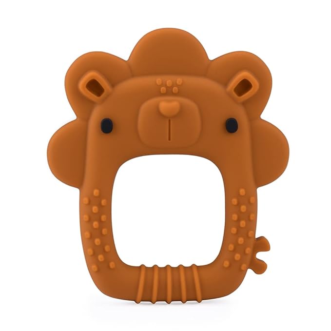 Loulou Lollipop Wild Silicone Baby Teether - Lion