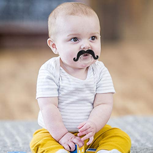 3pcs Mustache Pacifier, Gentleman Mustache Baby Pacifier, Pacifier 0-36 Months, Gift Pacifiers for Boys and Girls