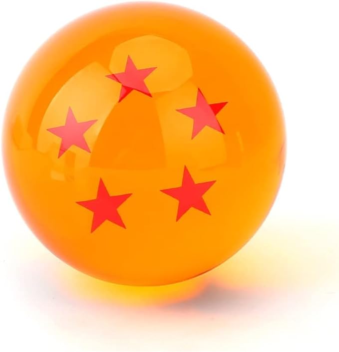 JoySee Toy Crystal Glass Ball Stars，Anime Collectibles New Gift Box Set of 7pcs 43mm/1.7 in in Diameter