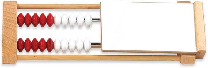 EAI Education Two-Bar Student Rekenrek with Blocking Panel: Wooden