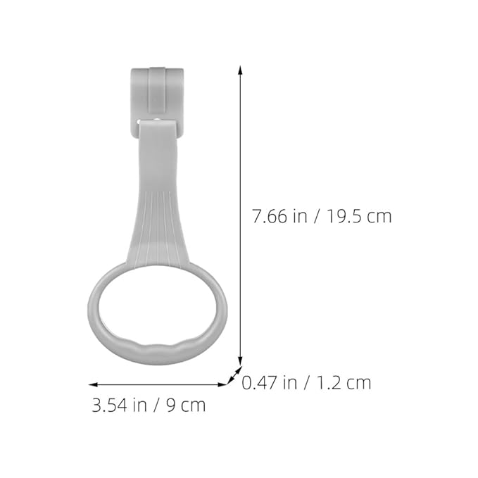 UPKOCH Baby Crib Pull Rings 2 Pairs Infant Standing Safety Handles for Walking Exercise Portable Baby Bed Hanging Rings 7.67X3.54 Inch Smooth Edges