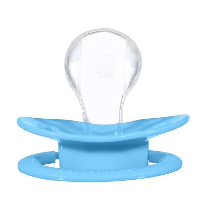 Landofgenie Adult Size Large Shield Pacifiers Bone Shaped Cutie Pacifier Blue