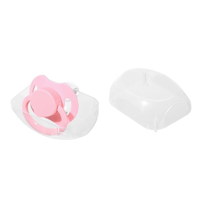 Landofgenie Adult Size Large Shield Pacifiers Bone Shaped Cutie Pacifier Pink