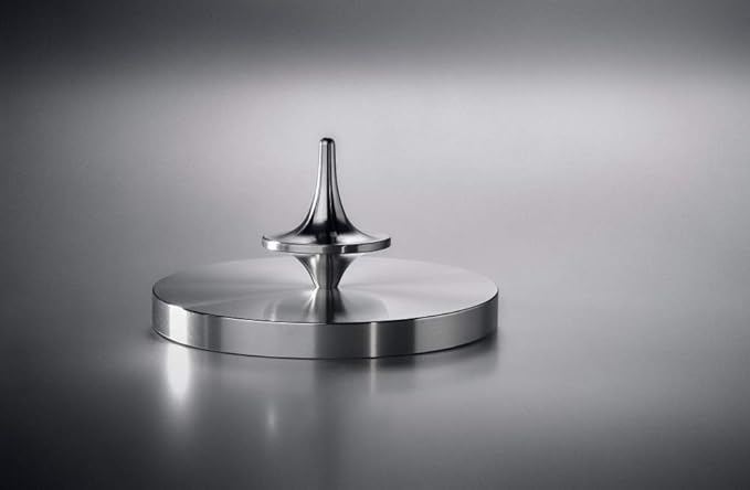 ForeverSpin Stainless Steel(Brush-Finish) Spinning Top - World Famous Spinning Tops