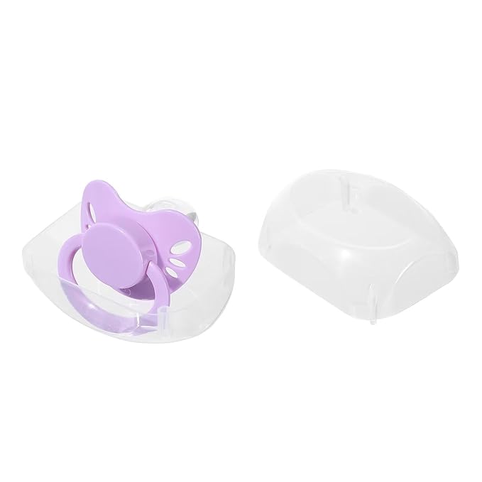 Landofgenie Adult Size Large Shield Pacifiers Butterfly Shaped Cutie Pacifier Purple