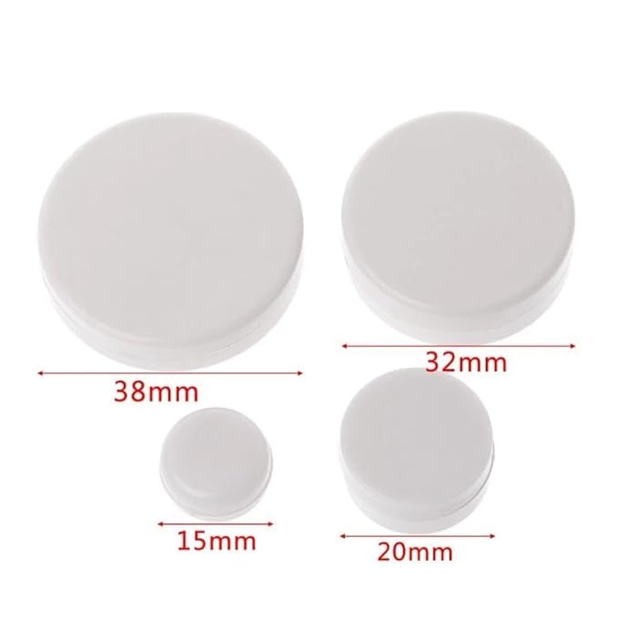 20Pcs White Rattle Box Noise Maker Insert Squeaker Plastic Ring Box Repair Fix Rattle Accessories (20mm) Rattles and Plush Rings